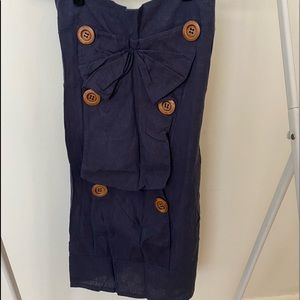 Dark Denim Strapless Dress Size Small
